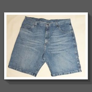 ⭐Wrangler Mens Blue Denim Jean Shorts Size 42R⭐